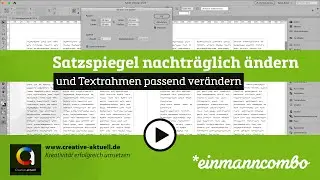 InDesign: Satzspiegel nachträglich ändern
