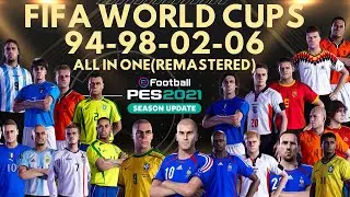 Copa do Mundo 1994-1998-2002-2006 - All in One - Link - eFootball PES 2021 - PS4/PS5/PC