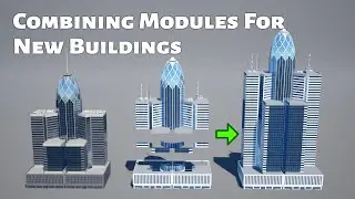 Using "Modern Buildings" assets and "Merge Actors Tool" (Part 2) - Unreal Engine
