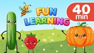 🌈 Fun Learning for Kids | Fruits, Veggies, Opposites & Nature Songs! 40 Min🐠🐞