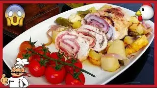 🔶 PECHUGAS de POLLO RELLENAS con PATATAS PANADERAS 🐔