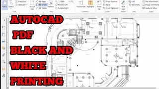 AUTOCAD PDF BLACK AND WHITE QUICKLY | AUTOCAD TUTORIALS