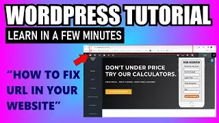 How To Fix or Change URL In WORDPRESS