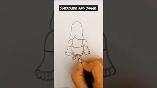 #girl #drawing #ytshorts #shorts #viral #dress