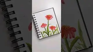 Sit back and relax 💗💗 #easypainting #watercolor #arttutorial #painting #drawing #shorts
