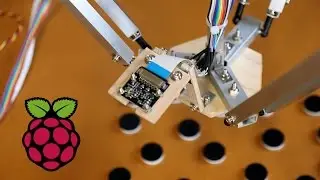 Raspberry Pi Delta Robot Builds A Tower