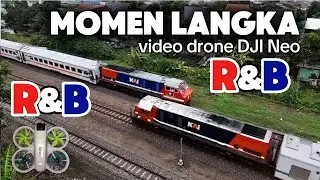 Hunting Kereta Api RNB VS RNB di Tanggulangin | DJI NEO