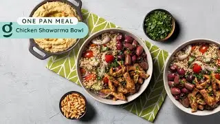 A Superfast & One Pan Meal: Chicken Shawarma Bowl 🍗🥒🍅