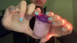 watch me struggle getting slime out of my microphone | no talking ASMR