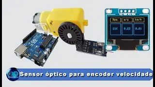 Medindo velocidade com Sensor de contagem chave otica para encoder.