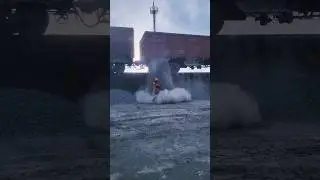 ВЫГРУЗКА ЩЕБНЯ. Открывание люков ЖД ПОЛУВАГОНА со щебнем на ПОВЫШЕННОМ ПУТИ.