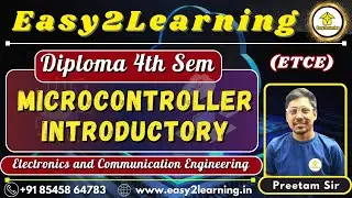 Microcontroller introductory Class for Diploma  4th Sem (ETCE) |  by preetam Sir
