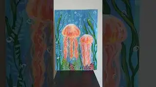МЕДУЗЫ / ПОДВОДНЫЙ МИР / МК ЖИВОПИСИ ГУАШЬЮ / СОНЯ 9 ЛЕТ /2024