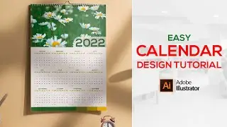 Calendar Illustrator Tutorial | How to Make Wall Calendar Design | Tutorial