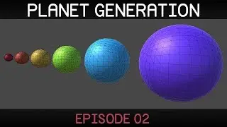 [Unity] Procedural Planets (E02 settings editor)