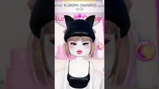 Making KUROMI 🖤💗 in DRESS to IMPRESS!  #sanrio #roblox #dresstoimpress