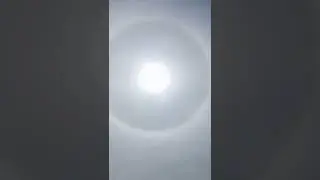 Rare view of sun ☀️