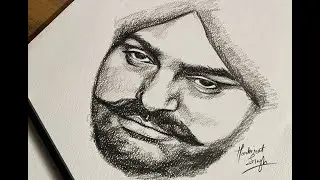 Sidhu Moose Wala Quick Pencil Sketch
