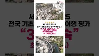 서대문구 3년 연속 공약 최우수 등급(SA) 달성!