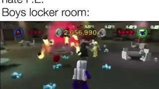 Girls vs. boys locker room lego meme