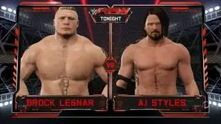 WWE 2K17 - Brock Lesnar Vs. Aj Styles