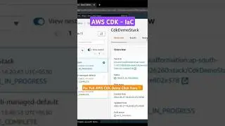 AWS CDK | #aws #serverless #shorts