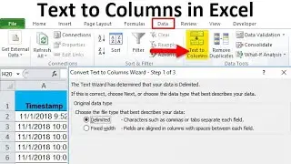 What is Text to Column (Delimited) in MS Excel || learn with example