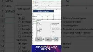 How To Transpose Data In Excel Using Excel Shortcut Keys