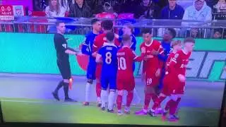 Chilwell fight, Chelsea vs Liverpool
