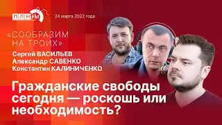«Сообразим на троих»: гражданские свободы сегодня — роскошь или необходимость?