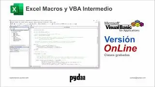 Excel Macros y VBA Intermedio Portada