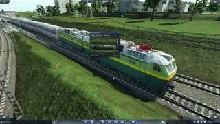 Transport Fever-обзор мода ЧС7+Невский Экспресс