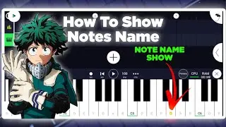 How To Show Piano Notes in fl studio mobile | how to see all Notes name in fl studio mobile 2023