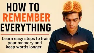 How to Remember Everything 🔥 | 12 Memory Hacks to Boost Brain Power & Learn English Fast ✅