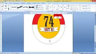 Membuat Pin HUT 74 Indonesia