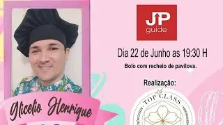 Aula com Gilcelio Henrique @gilcelio_henrique Bolo com recheio de pavilova.
