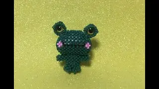 Амигуруми лягушка из бисера