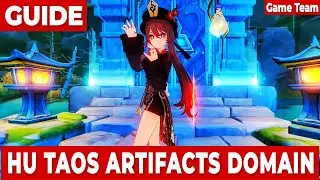 how to easily clear hu tao Artifact Domain in 2 different ways -solo hidden Palace of zhou #genshin