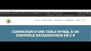 Connexion d’une table MySql à un contrôle DataGridView en C #