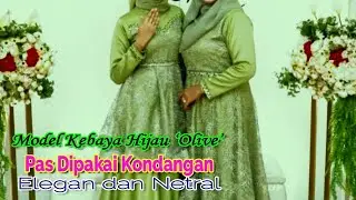 The 'Olive' Green Kebaya Model that Fits with Invites. Elegant and Neutral!