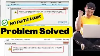 Windows Can't Be Installed on Drive 0 Partition 1[Fixed without data loss] MBR GPT