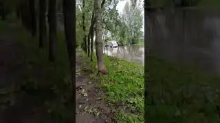 Мытищи ул.Воронина после ливня.