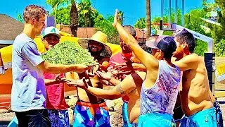 Surprising Mexicans at Home Depot With Cash and BBQ Party