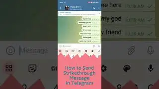 How to Send Strikethrough Message in Telegram | Simple Tutorials 
