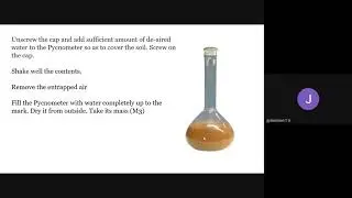 Determination of specific gravity by pycnometer or specific gravity bottle