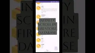 Infinity Scroll in firestore database recyclerview 
