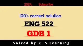 Eng 522 GDB 1 - 2024/Eng 522 gdb solution 522 gdb correct solution/Eng 522 