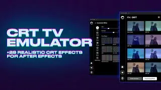 Pixflow PX-CRT to create CRT TV and Monitor retro style | After Effects Plugin