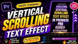 Vertical Scrolling / Crawling Text Effect in Adobe Premiere Pro | Easy Tutorial