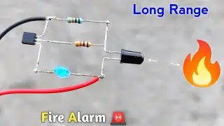 Long Range 🔥 Fire Detector Alarm | How To Make A Simple Fire Alarm | Best Science Project
